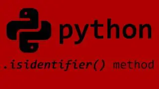 Python isidentifier() string method