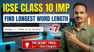 Write a program to input sentence,print number of characters found in longest word of given sentence