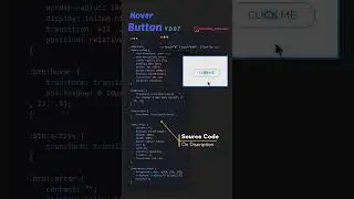 Simple Hover Button using HTML & CSS #shorts #html #css