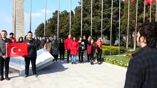 İMÜ Kültür ve Sanat Topluluğu - Çanakkale'de İstiklal Marşımızı okudu