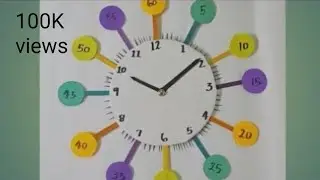 DIY Wall clock model for school projet