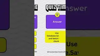 Question 8 | Apex Interview Questions #salesforce #quiz #interview #question