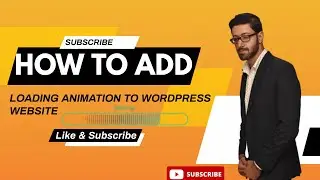 how to add loading animation to wordpress website