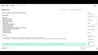 GPT-3 can create a recipe from a list of ingredients