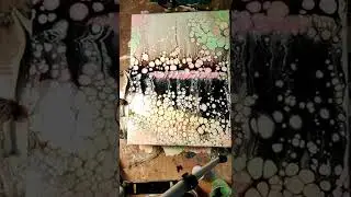 Fluid art. Liquid acrylic with silicone.