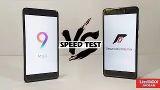 MIUI 9 vs RESURRECTION REMIX  [ROM][7.1.2] Speedtest -  Stock vs Custom Rom in Redmi Note 4 !