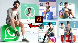How to Create 3D AI Social media Images | Viral tiktok photo editing | How to Create image with bing