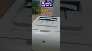 test demo máy in HP LaserJet CP1525nw color #shorts