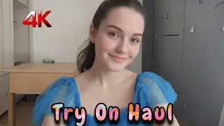 See- Through Shein Blue Clothes Try-On Haul 2025 | Shein Transparent Lingerie Style Fashion Trend 4K