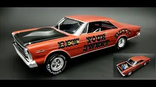 1966 Ford Galaxie 500 427 1/25 Scale Model Kit Build How To Assemble Paint Decals Clear Coat