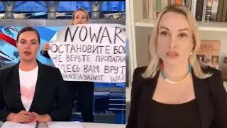 marina ovsyannikova's protest in Channel 1 and afterwards #Russia #Kiev #war #warzone