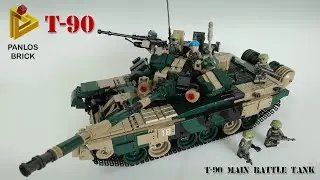 T-90 MAIN BATTLE TANK - PANLOS BRICK Russian Army Unofficial Lego Aliexpress (Build Instructions)