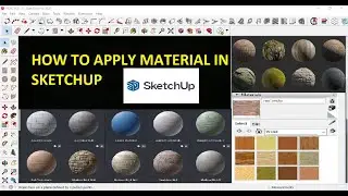 How to apply materials in SketchUp
