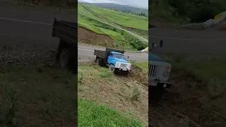 Газ 53 буксует после дождя!