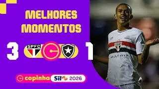 SÃO PAULO 3 X 1 BOTAFOGO | MELHORES MOMENTOS | QUARTAS DE FINAL | COPINHA SIL 2026