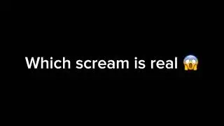 Which scream is real