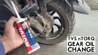 TVS Ntorq Gear Oil Change | Motul Scooter 80w90