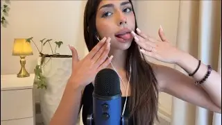 ASMR Spit Painting & Wet Mouth Sounds Relax Profundo