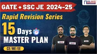 SSC JE 2024 - Master Plan for next 15 Days | SSC JE 2024 Preparation Strategy | GATE 2025 Strategy