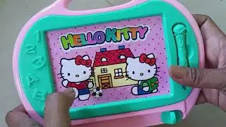 2 minutes Satisfying with Unboxing hello kitty magnetic board/ASMR