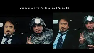 Iron Man (2008) Widescreen vs Fullscreen (VCD) aspect ratio comparison 1