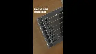 3D Modeling Guitar Saddle bridge in blender 