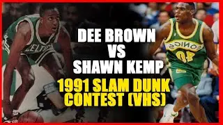 Dee Brown Vs Shawn Kemp 1991 Slam Dunk Contest (VHS)