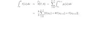 ch4 4: Simpson's rule, derivation. Wen Shen