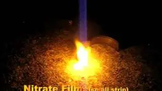 Nitrate Burn - Nitrate Film Trailer Set on Fire