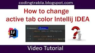 How to change active tab color Intellij IDEA byVY