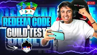 Free Fire 🔥 Live | Redeem Code Giveaway 🎁+ Guild Test -Tsg Mann