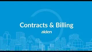 Contracts & Billing in Alden ONE - Alden Systems