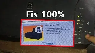 Cara mengatasi printer kode dukungan 1700 tanpa bongkar dan buka printer