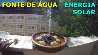 Fonte de água energia solar