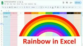 how to make rainbow 🌈 in excel | advance Excel trick to rainbow making in excel | Excel Secrets