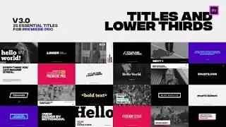 Titles - Premiere Pro Template