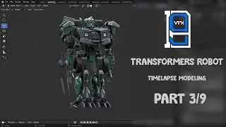 Transformers robot modeling   timelapse part 3/9