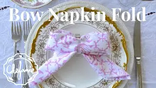 How to Fold a Napkin into a Bow 🎀