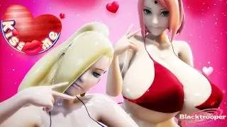 (MMD) Ino Sakura Thicc Kiss Me