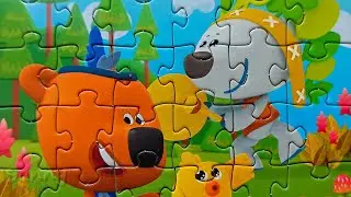 Friends Bears - Puzzle for kids Be-be-bears | Sunny Yellow