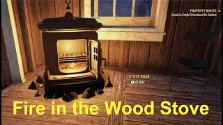 Fallout 76 - How to Add Fire to the Wood Stove | Immersive CAMP merge