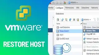 แนะนำการ Restore VM บน Vmware EXSI กู้คืนเครื่องเมือ HDD ของ Host มีปัญหา เข้า host หลักไม่ได้ vmx