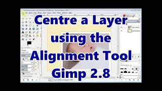 centre a layer using the alignment tool