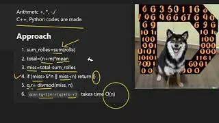 python C++速解Leetcode算術題2028  Find Missing Observations