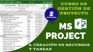 Project Management Course with MS Project Chapter (2/11) Creating Resources and Tasks