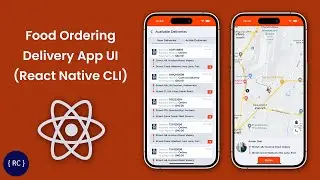 Food Ordering App UI in React Native CLI | Delivery Boy App