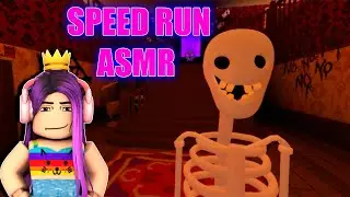 SPEED RUN - ESCAPE MR  SKELETON’S HAUNTED HOUSE! SCARY OBBY