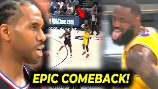 COMEBACK! Grabe si LeBron nilabasan pa ng dila si Kawhi, na-STRESS si The Klaw!