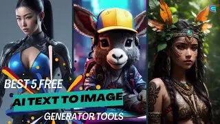 Best 5 Free AI Text To Image Generator Tools  | Top 5 AI Art Generator Website Free | Creaq Grafix