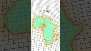 Where is the Center of Africa 🤯 #shorts